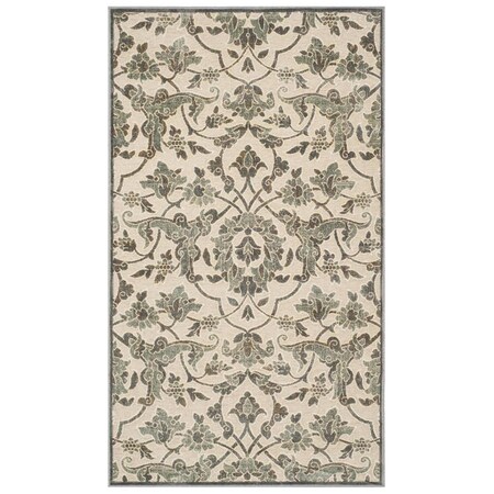 Safavieh 3 ft.3 in. x 5 ft.7 in. Paradise Power Loomed Small Rectangle Area Rug Cream & Slate PAR341-2740-3